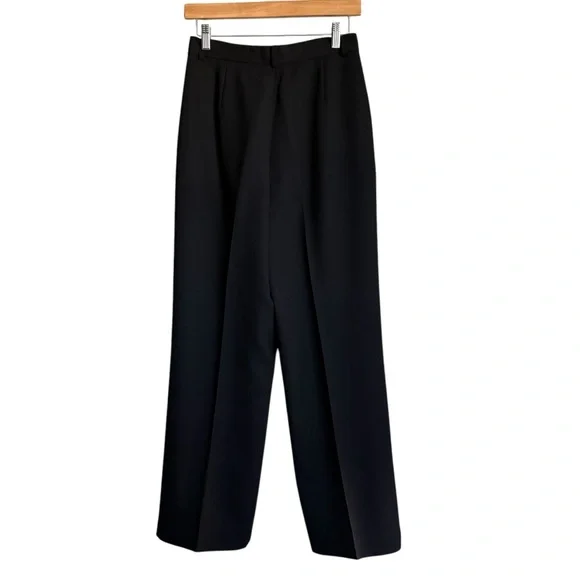 J. CREW Vintage Pleated‎ Wool Trouser | Black | Size 6 - Picture 3 of 5